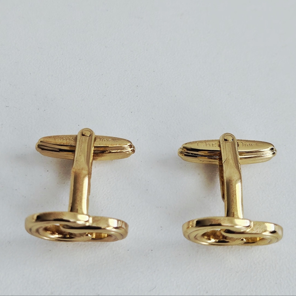 Dior Cd Logo Interlocking Cufflinks - image 3